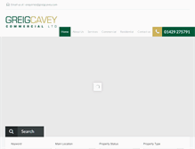Tablet Screenshot of greigcavey.com